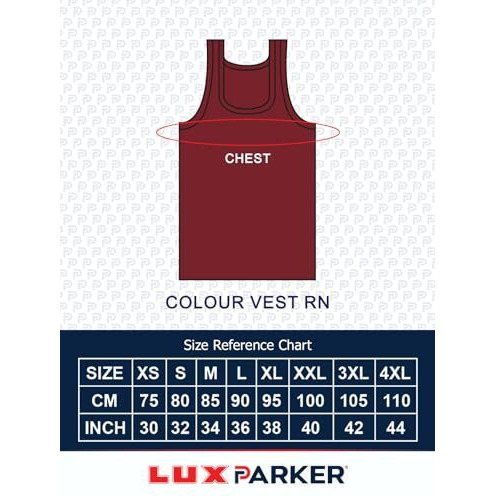 Lux Parker Men's Regular Fit Vest Col_Rn_4Pc_Assorted