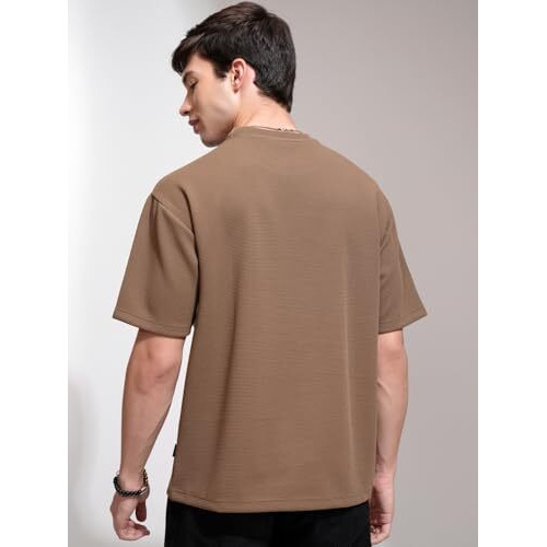 Highlander Men's Relaxed Fit T-Shirt (Hlts005816_Brown L)