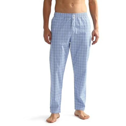 U.S. Polo Assn. Mens All Over Check Oelp5 Lounge Track Pants - Pack Of 1 (White Blue Navy M)