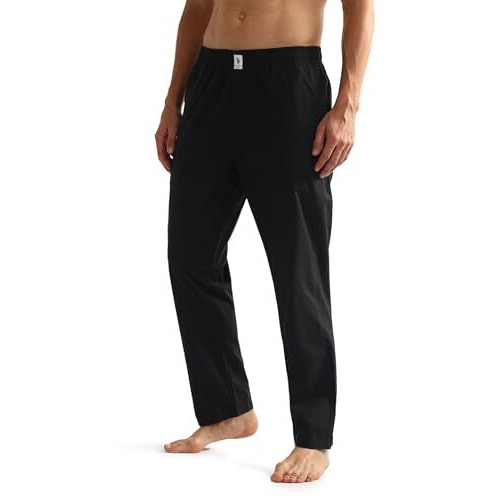 U.S. Polo Assn. Mens Mid Rise Solid Oelp6 Lounge Track Pants - Pack Of 1 (Black M) | Fit Type Comfortable Fit