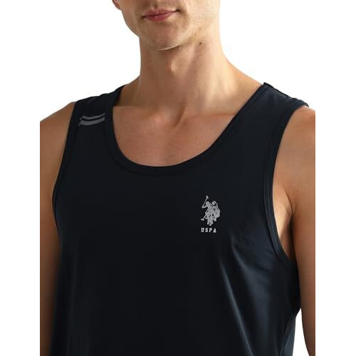 U.S. Polo Assn. Men's Solid Regular Fit Vest (Oev04-Pl_Navy