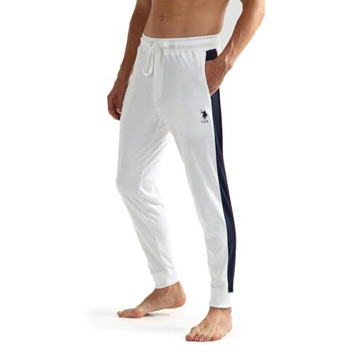 U.S. Polo Assn. Mens Solid Oj004 Lounge Joggers - Pack Of 1 (White Xl)