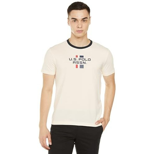 U.S. Polo Assn. Men's Relaxed Fit T-Shirt (Udtshs1040_Ivory