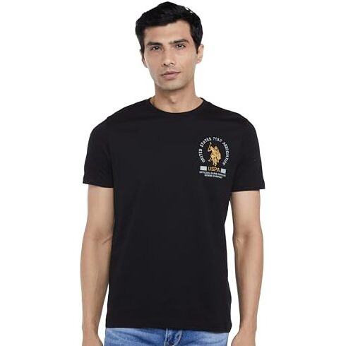 U.S. Polo Assn. Men's Relaxed Fit T-Shirt (Udtshs1044_Black