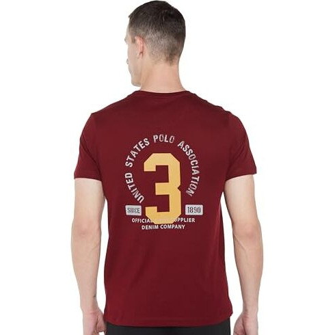 U.S. Polo Assn. Men's Relaxed Fit T-Shirt (Udtshs1045_Wine