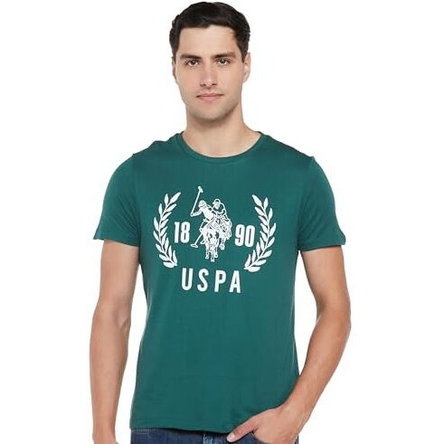 U.S. Polo Assn. Men's Relaxed Fit T-Shirt (Udtshs1089_Dk. Green