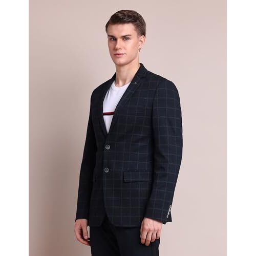 Arrow Men's Classic Casual Blazer (Aradobz0013_Dark Blue