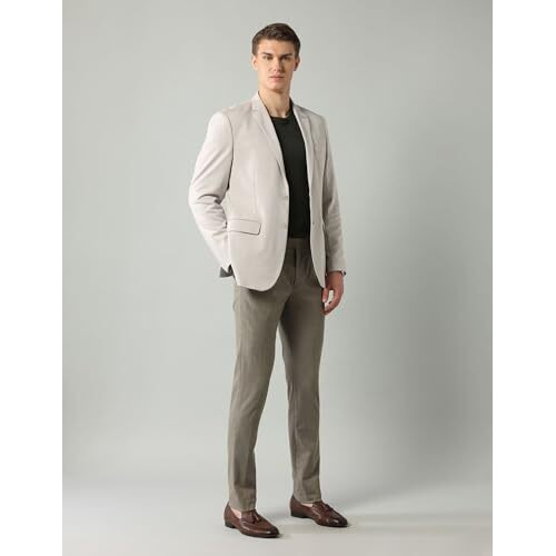 Arrow Men's Classic Casual Blazer (Aradobz0016_Beige