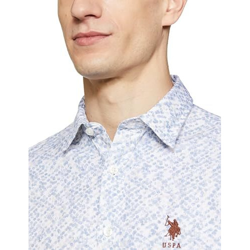 U.S. Polo Assn. Men's Regular Fit Shirt (Usshto3537_Beige