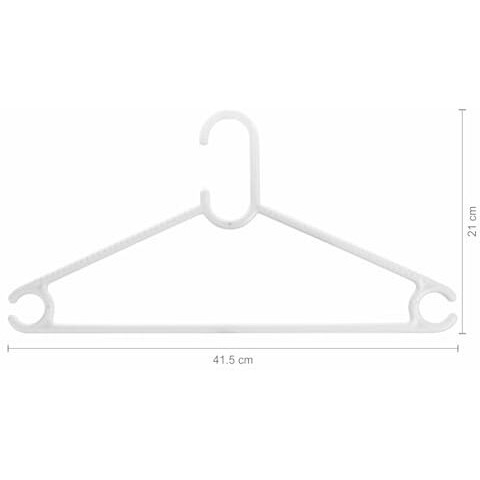 Nayasa Set Of 6 Hangers | Cloth Hanger | Dress Hangers | White