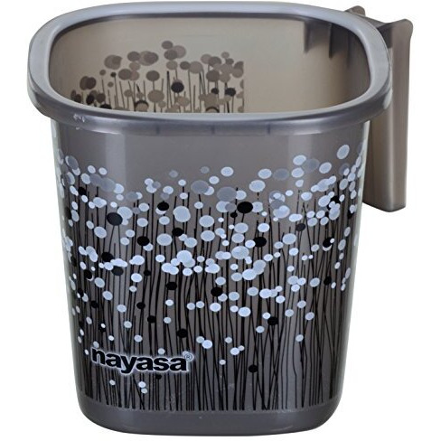 Nayasa Plastic Mug Manual-Lift (1.5 L, Grey)Aarohi13