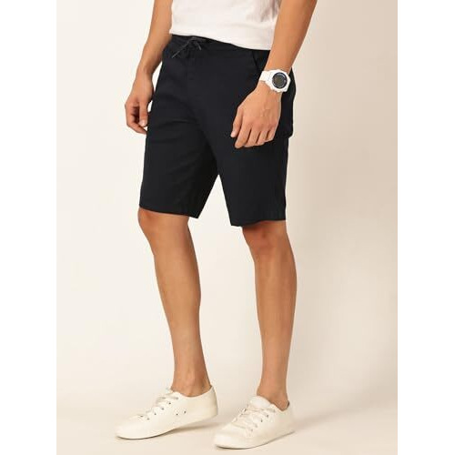 Thomas Scott Men's Regular Shorts (Ccbs028,Navy)