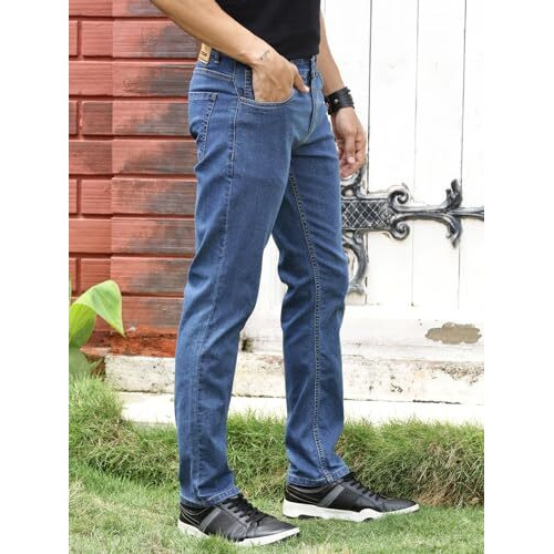 Thomas Scott Mens Mid Rise Clean Look Slim Fit Jeans (Tsj226_Mblue, 30)