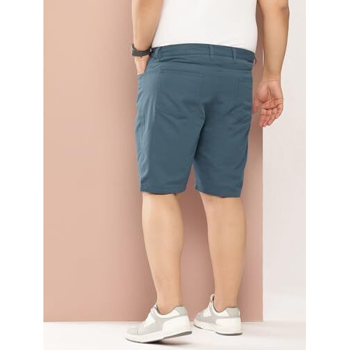 Thomas Scott Men Plus Size Cotton Chino Shorts(Tss098_Teal_42)