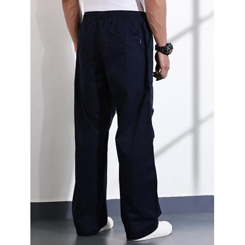Thomas Scott Mens 100% Cotton Relaxed Fit Trouser (Tsb107_Navy, 32)