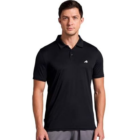 Boldfit Men's Relaxed Fit Bftbm3009Spoloblackxl_Black
