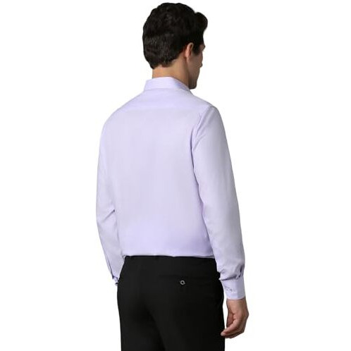 Louis Philippe Men's Cotton Solid Classic Fit Shirt (Lpsfmclpn84081_Lilac, 42