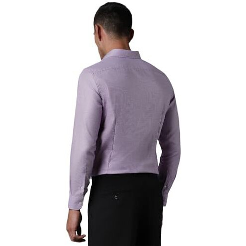 Louis Philippe Men's Cotton Slim Fit Shirt (Lpsfmslf307233_Lilac,42
