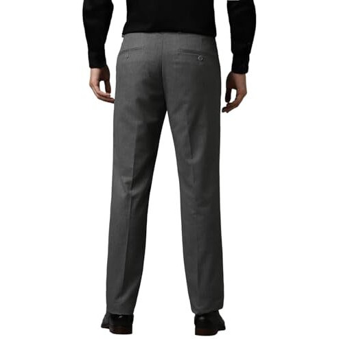 Louis Philippe Men's Slim Work Utility Mid Rise Pants (Lptfmslbg81530_Grey, 32