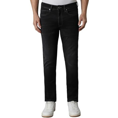 Louis Philippe Men's Super Skinny Low Rise Jeans (Lrdncssp425934_Navy, 32