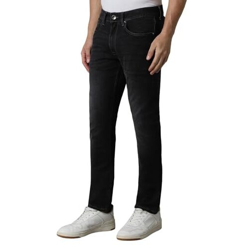 Louis Philippe Men's Super Skinny Low Rise Jeans (Lrdncssp425934_Navy, 32