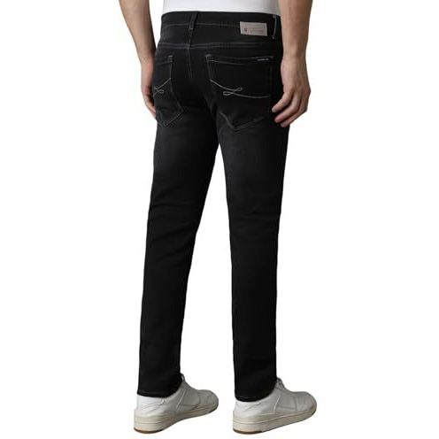Louis Philippe Men's Super Skinny Low Rise Jeans (Lrdncssp425934_Navy, 32
