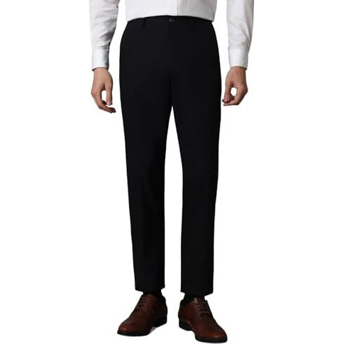 Louis Philippe Men's Slim Pants (Lptfmslbo44233_Navy