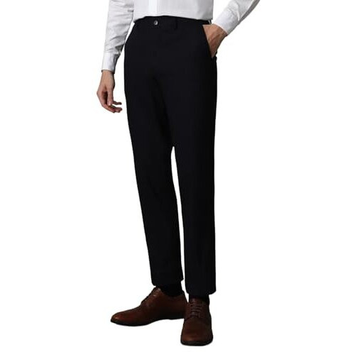 Louis Philippe Men's Slim Pants (Lptfmslbo44233_Navy