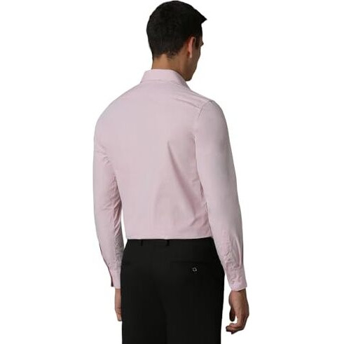 Louis Philippe Men's Cotton Classic Fit Shirt (Lpsfmclp576401_Pink, 40