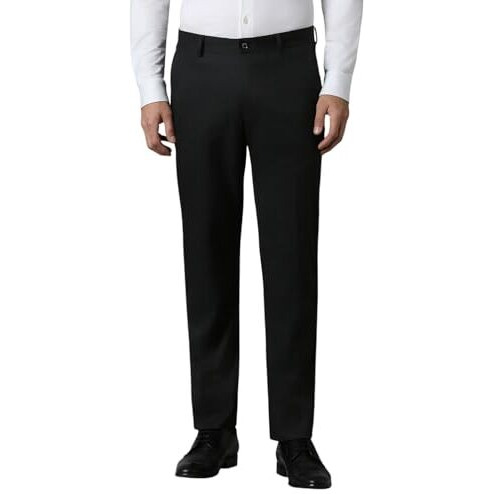 Louis Philippe Men's Slim Fit Pants (Lptfmslbp29322_Green