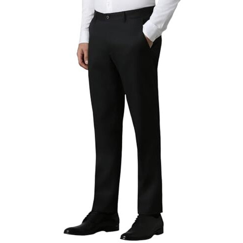 Louis Philippe Men's Slim Fit Pants (Lptfmslbp29322_Green