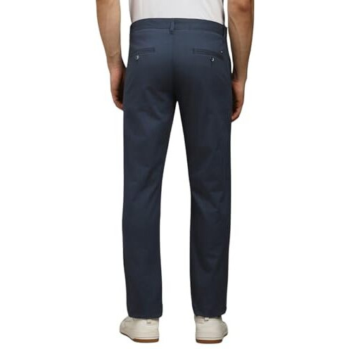 Louis Philippe Men's Slim Casual Pants (Lytfcslp551483_Navy