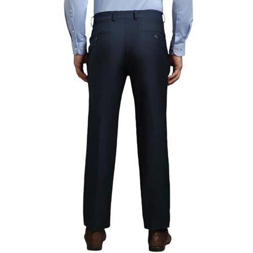 Louis Philippe Men's Regular Work Utility Pants (Lptfmrgbu69615_Navy