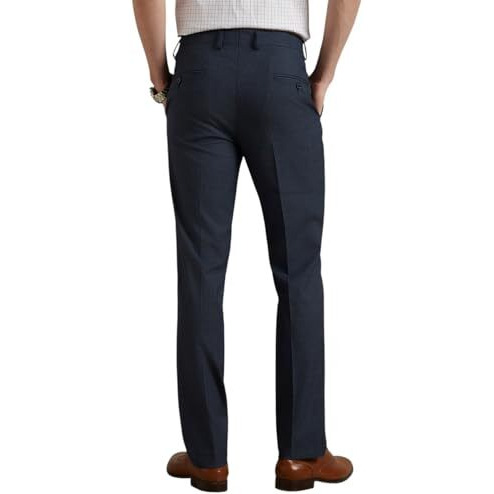 Louis Philippe Men's Slim Work Utility Pants (Lptfmslpj53796_Navy