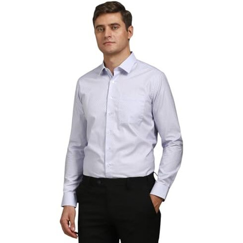Louis Philippe Men's Regular Fit Shirt (Lpsfmslpv21534_Lilac