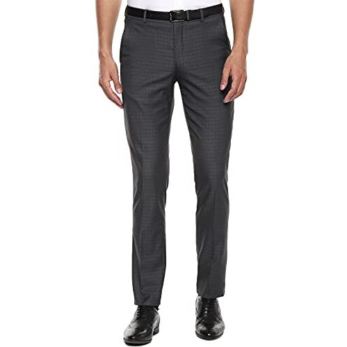 Louis Philippe Men's Slim Pants (Lptfmslfg54148_Charcoal