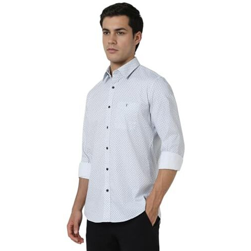 Van Heusen Men's Slim Fit Shirt (Vssfuslfd61552_White