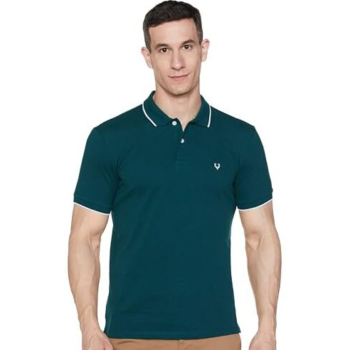 Allen Solly Men's Regular Fit T-Shirt (Askpqrgff05705_Blue