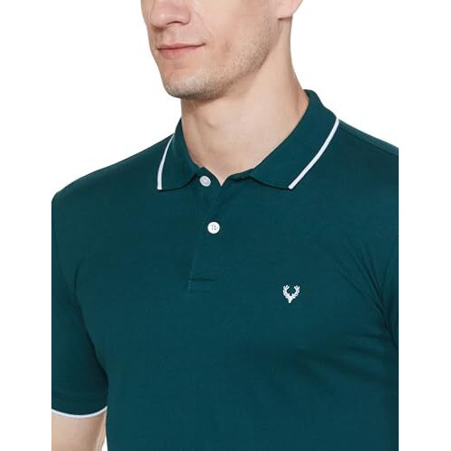 Allen Solly Men's Regular Fit T-Shirt (Askpqrgff05705_Blue