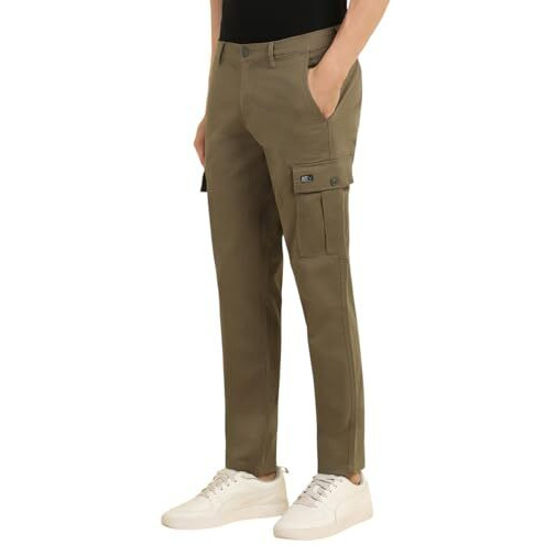 Allen Solly Men's Slim Casual Pants (Altfamofb33534_Brown