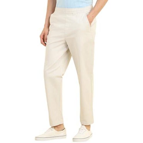Allen Solly Men's Regular Casual Pants (Altfacmfi75841_White