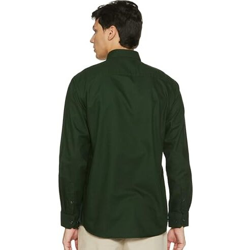 Allen Solly Men's Regular Fit Shirt (Assfqsppu89023_Green
