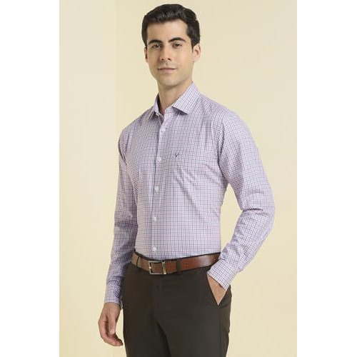 Allen Solly Men's Slim Fit Shirt (Assfqsppr98372_Pink
