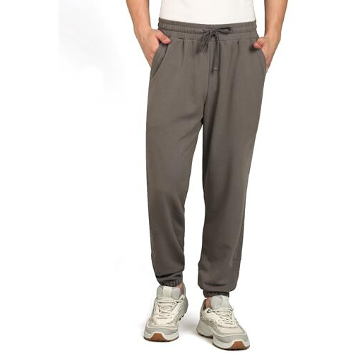 Alan Jones Clothing Regular Fit Joggers Track Pant (Dark Beige_Xl)