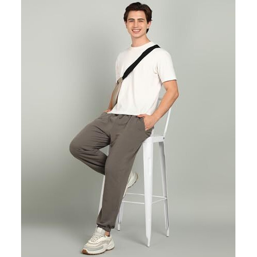 Alan Jones Clothing Regular Fit Joggers Track Pant (Dark Beige_Xl)