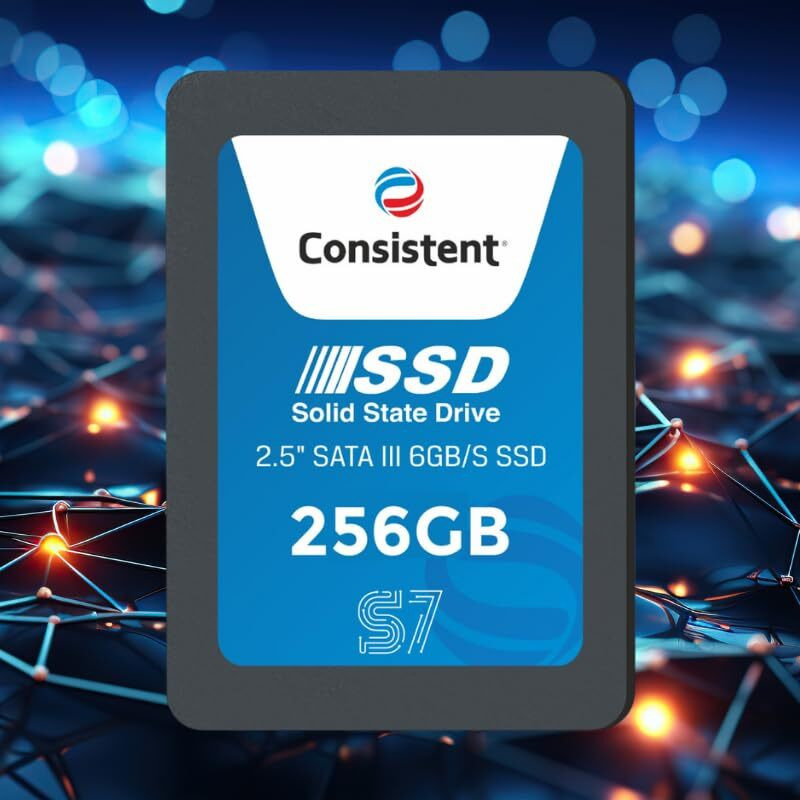 Consistent 2.5" 256Gb Ssd With Sata Iii Interface, 6Gb/S Read/Write Speed Upto - 552/500 Mb/S, 5 Years Warranty