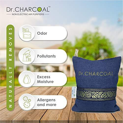 Dr. Charcoal Car Air Purifier, Lasts 1 Year, Removes Bad Smell And Moisture, Can Also Be Used In Bathrooms And Kitchen, 200G