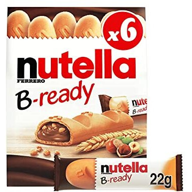 Nutella B-Ready Wafer - Hazelnut - 6 X 22 Gm
