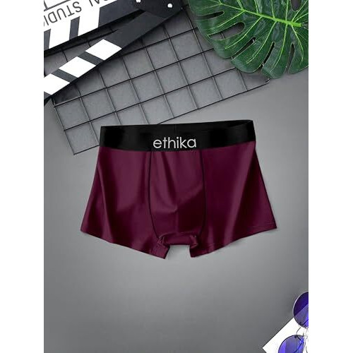 Ethika Men's Underwear Anti Bacterial Airsoft Trunk | Men's Regular Fit Underwear | Imported Nylon Fabric | Multicolor Pack Of 3 (In, Alpha, Xl, Multicolour)