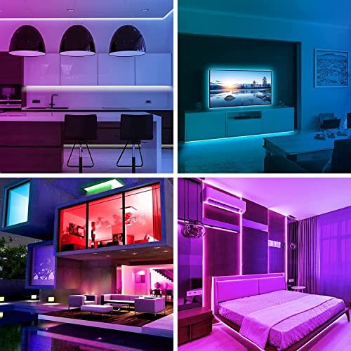 Gesto 5 Meter Rgb Led Strip Lights With 12V Adaptor - 300 Led Waterproof Strip Light,Multicolor Led Lights For Home Decoration, Bedroom, Diwali Decor & False Ceiling(With 16 Color Changing Remote)